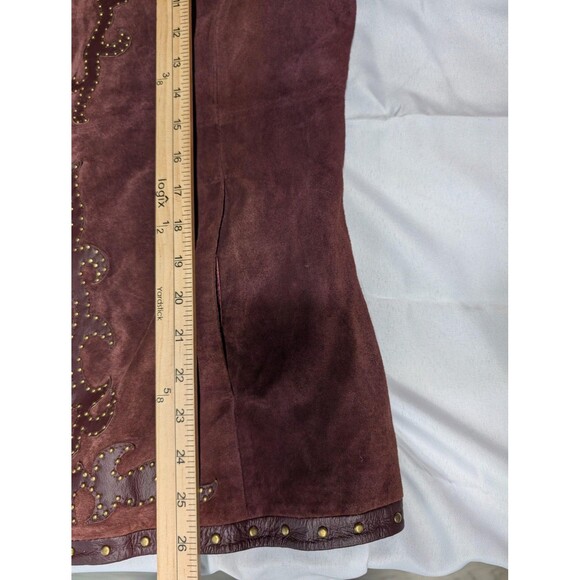 Louis Dell'Olio Jacket Womens Large Suede Leather Studded Boho - Picture 9 of 9